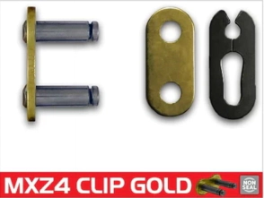 ESLABON CLIP 428 MXZ4 CADENA RK DORADA