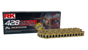 ESLABON CLIP 428 MXZ4 CADENA RK DORADA