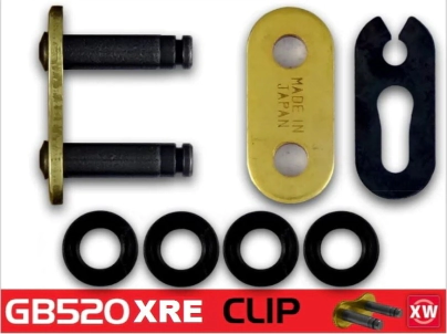 CADENA RK 520XREx112 (XSO PRO) TOURING XW RING OFF ROAD Y SPORT DORADA CLIP
