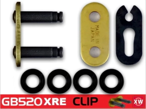 CADENA RK 520XREx122 (XSO PRO) TOURING XW RING OFF ROAD Y SPORT DORADA CLIP