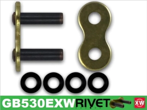 CADENA RK 530XREx120 (XSO PRO) TOURING XW RING OFF ROAD Y SPORT DORADA REMACHE