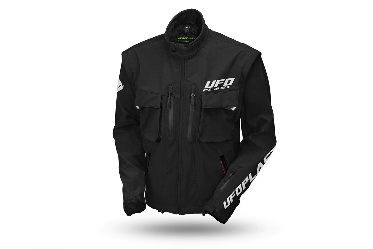 CHAQUETA CON PROTECCIONES Y MANGAS REMOVIBLES UFO TAIGA K-XL