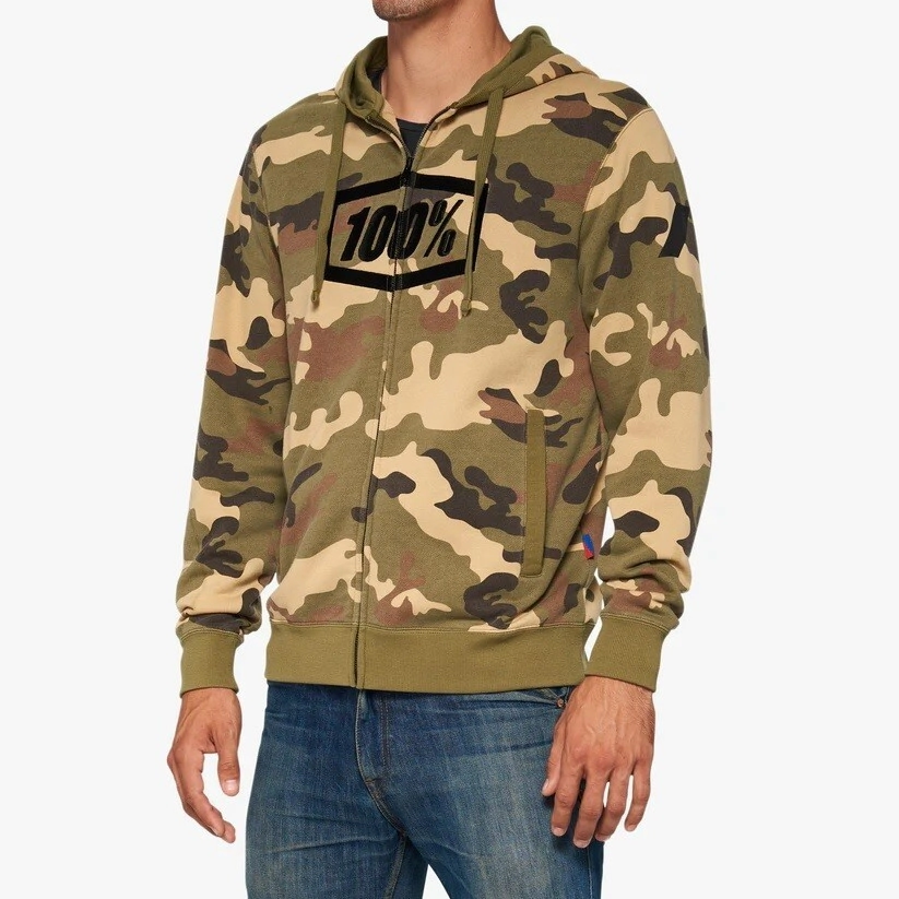 SYNDICATE Zip Hoodie Fleece Camo - S