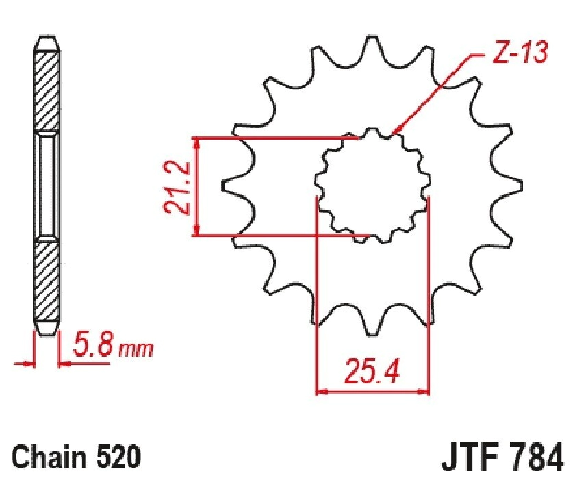 PI�ON JT TRK 702 23/24 CF 300 A 700 MT/NK/CL/SR