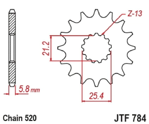 PI�ON JT TRK 702 23/24 CF 300 A 700 MT/NK/CL/SR
