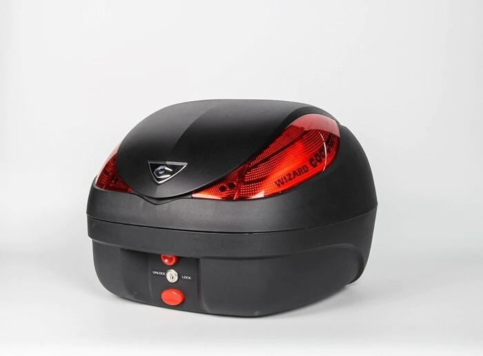 TOP CASE 36L WIZARD RED PLASTIC COOCASE