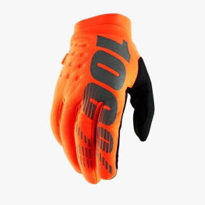 BRISKER Youth Guante Fluo Orange/Black 100%