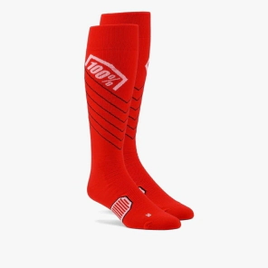 MEDIA HI SIDE Thin MX Sock Red - 100%