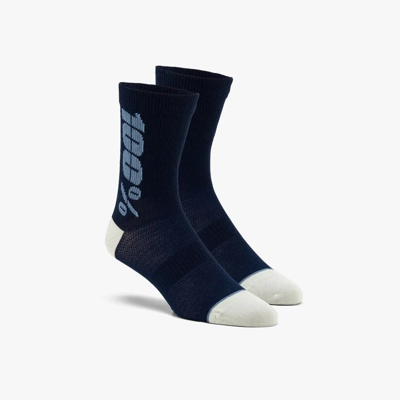 MEDIA RYTHYM Merino Wool Performance Socks Navy/Slate - S/M 100%