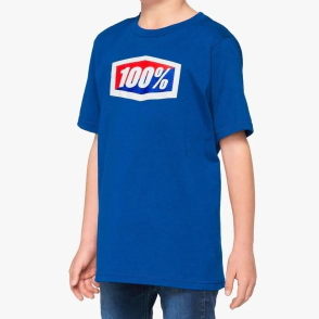 REMERA OFFICIAL Youth T-Shirt Blue - 100%