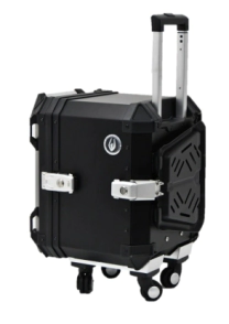 TOP CASE ALU 48L VALIJA Y RUEDAS EXTRAIBLES COOCASE ALUMINIO 1,5mm + DIVISOR Y ELA