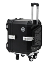 TOP CASE ALU 48L VALIJA Y RUEDAS EXTRAIBLES COOCASE ALUMINIO 1,5mm + DIVISOR Y ELA