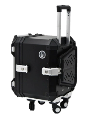 TOP CASE ALU 48L VALIJA Y RUEDAS EXTRAIBLES COOCASE ALUMINIO 1,5mm + DIVISOR Y ELA