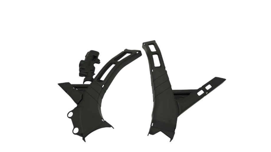 CUBRE CUADRO CHASIS YZ 125/250 05/25 YZ 250X 16/25 NEGRO AMX