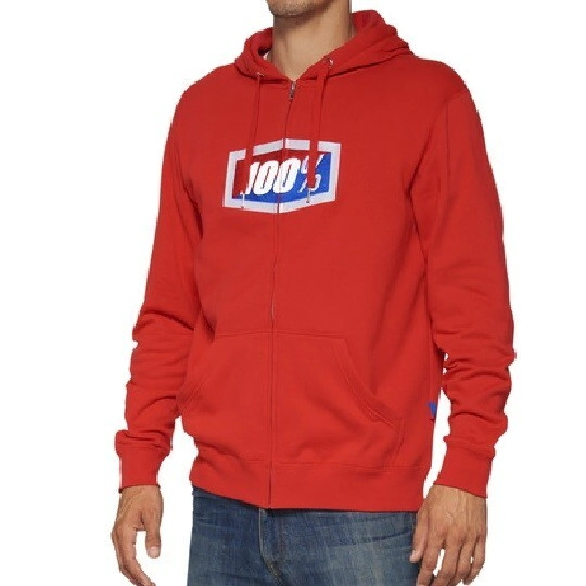 OFFICIAL Zip Hoodie Fleece Red - M