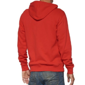 OFFICIAL Zip Hoodie Fleece Red 100%