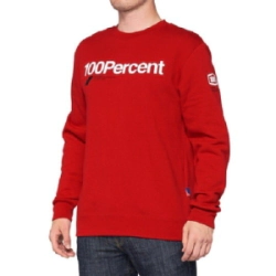 BUZO MANIFESTO Pullover Crewneck Fleece Deep Red - S