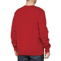 BUZO MANIFESTO Pullover Crewneck Fleece Deep Red - S