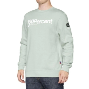 MANIFESTO Pullover Crewneck Fleece Pale Aqua - S
