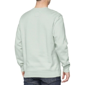 MANIFESTO Pullover Crewneck Fleece Pale Aqua - S