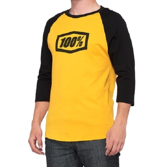 REMERA ESSENTIAL 3/4 Sleeve Tech T-shirt Goldenrod - S