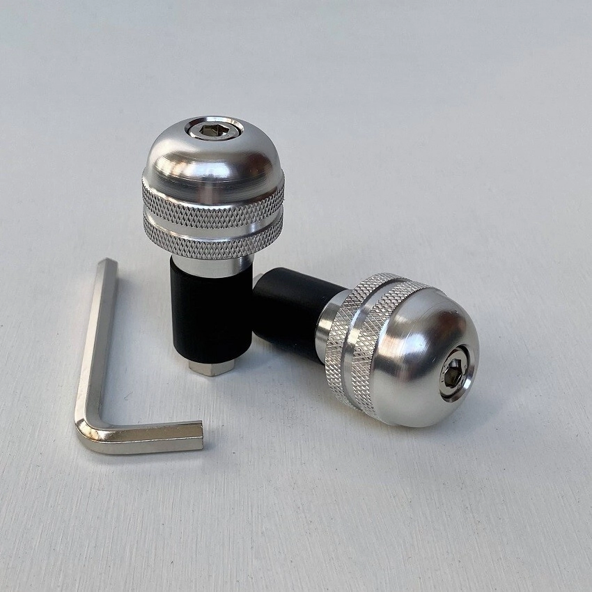 CONTRAPESOS MANUBRIO ALUMINIO PLATEADO PRO TEAM