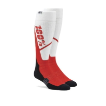 MEDIA TORQUE Thick Comfort MX Sock White/Red - S/M 100%