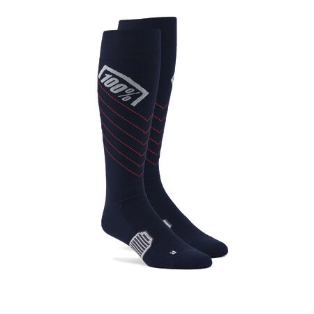 MEDIA HI SIDE Thin MX Sock Navy - S/M 100%