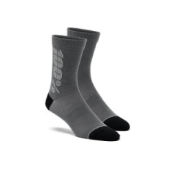 MEDIA RYTHYM Merino Wool Performance Socks Black/Charcoal - 100%