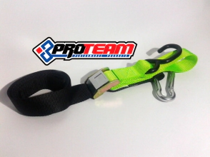 CINTOS ZUNCHOS PRO TEAM VERDE FLUO 2,5 CM X 1.42 METROS