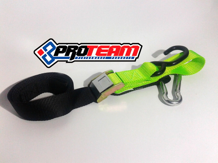 CINTOS ZUNCHOS PRO TEAM VERDE FLUO 2,5 CM X 1.42 METROS