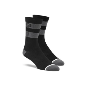 MEDIA FLOW Performance MTB Socks Black/Grey - 100%