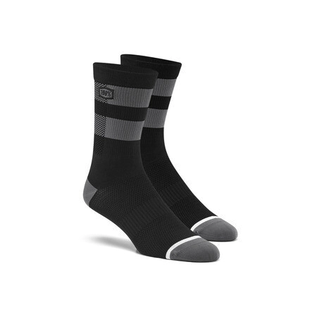 MEDIA FLOW Performance MTB Socks Black/Grey - L/XL 100%