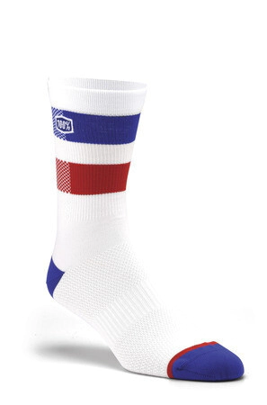 MEDIA FLOW Performance MTB Socks White - S/M 100%