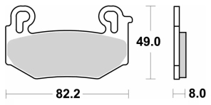 SBS 1004 STREET SINTER D - BMW 1300
