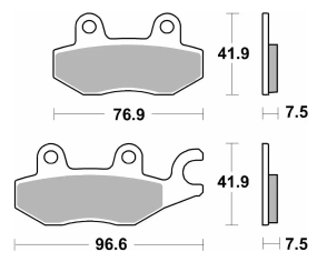 SBS 955 STREET SINTER D - KAWA Z NINJA 400/500