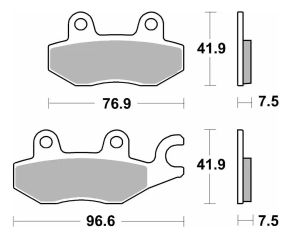 SBS 955 STREET SINTER D - KAWA Z NINJA 400/500