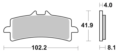 SBS 901 STREET SINTER D (FA447) KTM APRILIA DUCATI BMW TRIUMPH 1000