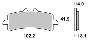 SBS 901 STREET SINTER D (FA447) KTM APRILIA DUCATI BMW TRIUMPH 1000
