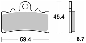 SBS 877 STREET SINTER D (FA606) KTM HUSQ BAJAJ 250/390/401