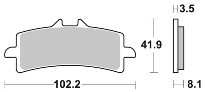 SBS 841 STREET SINTER D (FA447) KTM APRILIA DUCATI BMW TRIUMPH 1000