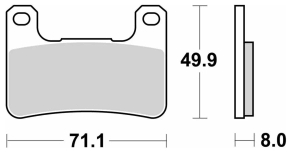 SBS 806 STREET SINTER D (FA379) V STORM Z KLE VERSYS NINJA GSX
