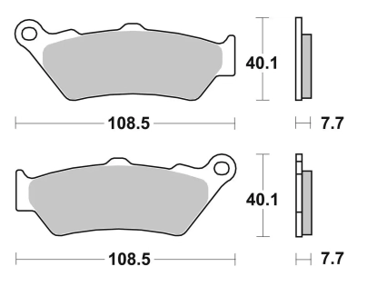 SBS 674 STREET SINTER D (FA209) MT/NK BMW 650-1250 ROYAL 450-650 TRIUMPH DS900