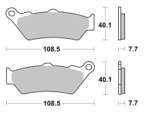 SBS 674 STREET SINTER D (FA209) MT/NK BMW 650-1250 ROYAL 450-650 TRIUMPH DS900