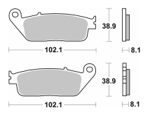 SBS 627 STREET SINTER D (FA142/226) V STORM VOGUE 500-650 TRIUMPH NINJA/VERSYS/Z CBR/CB