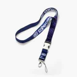 Cordon Llavero Lanyard Red/Blue 100%