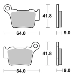 SBS 791 OFF SINTER D/T (FA368) KTM HUSQ GAS GAS EXC/MX
