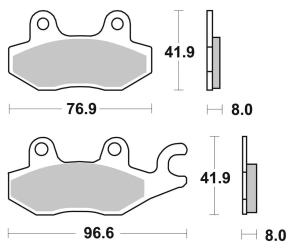 SBS 638 STREET SINTER T (FA165) NINJA TRIUMPH VOGUE AC 350