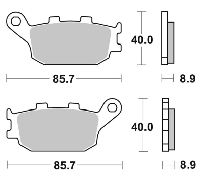 SBS 657 STREET SINTER T (FA174) HONDA YAMAHA VOGUE