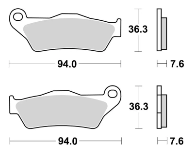 SBS 671 STREET SINTER T (FA181/245/643) MT/NK MULTISTRADA KTM ADV
